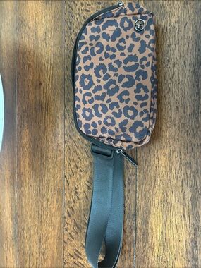 Amazon Leopard Print Brown and Black Belt Bag